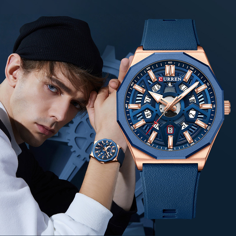 Luxury Watch Brand List - Curren marca nova listagem relógio masculino