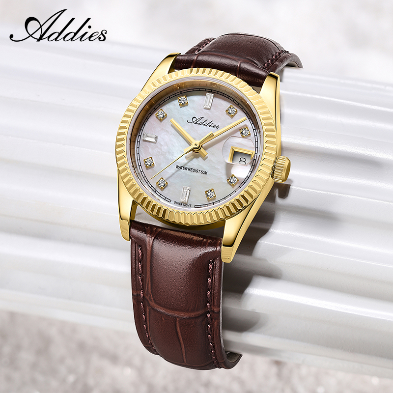 Luxury Watch Hand - Relógio feminino Addies 585 de quartzo,