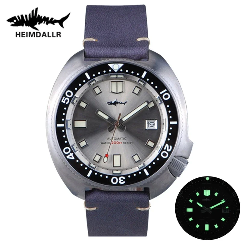 Titanium Sport Watch - Heimdallr masculino titânio tartaruga 6105 mergulhador