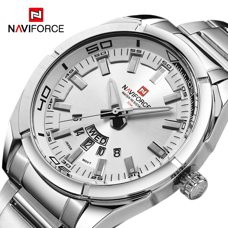 Field Watch Military - Relógio Masculino NAVIFORCE de Luxo em