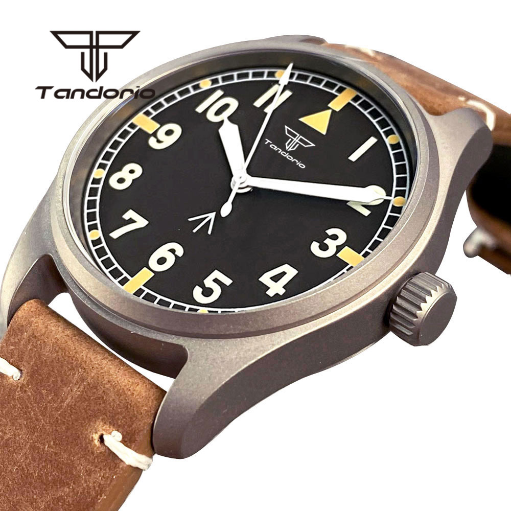 Titanium Sport Watch - Tandorio titânio nh35a 39mm relógio de