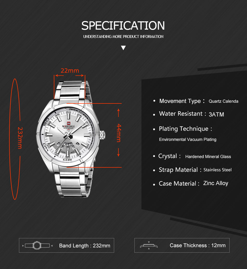 Relógio Clássico Casual NAVIFO - Field Watch Military avaliação e preço
