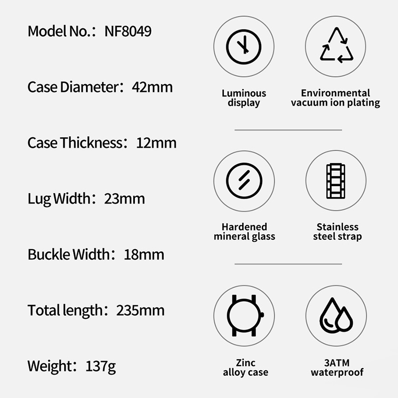 Naviforce moda relógio para ho - Field Watch Military avaliação e preço