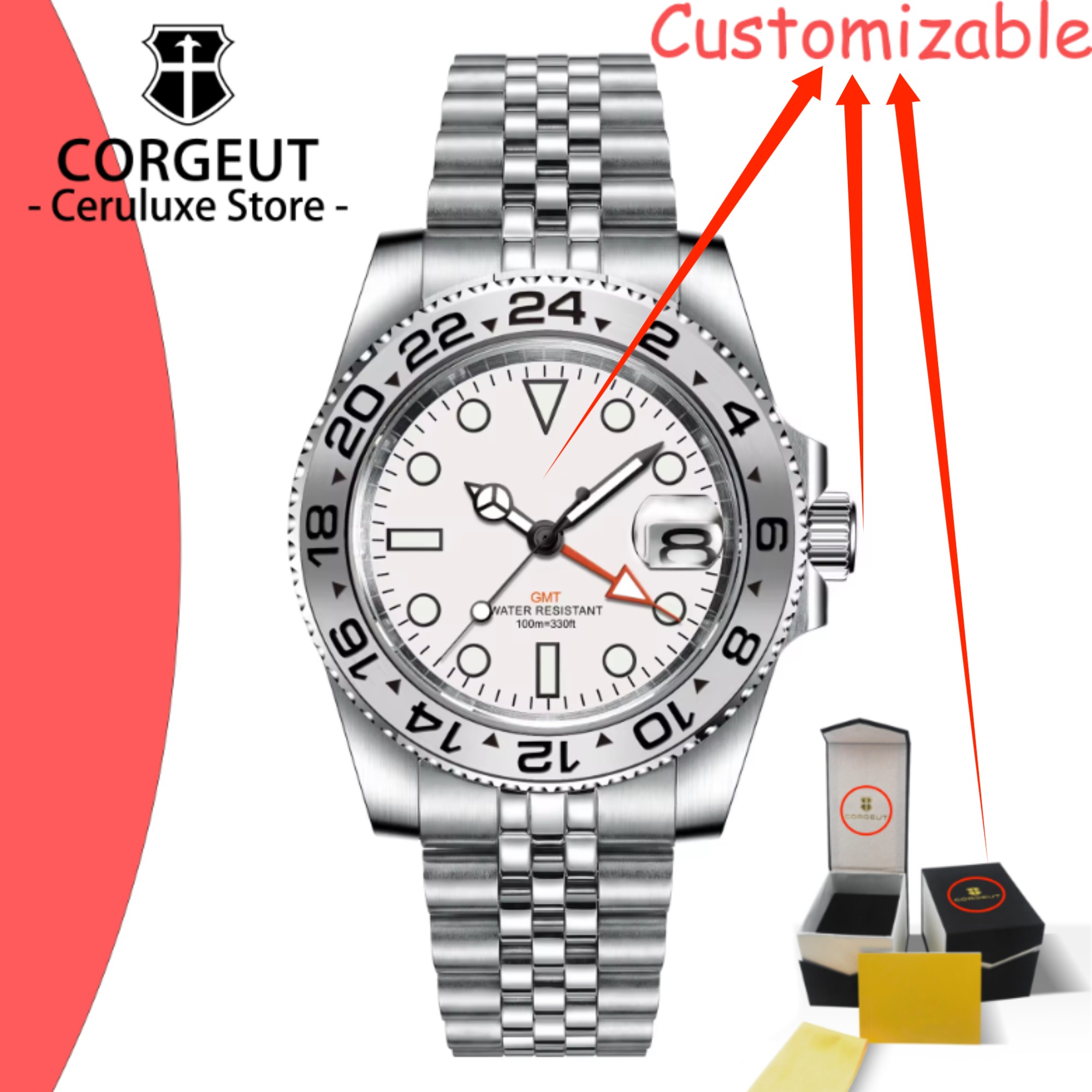 Relógio de Pulso Quartz 40mm 5 - Luxury Watch Brands Logo avaliação e preço