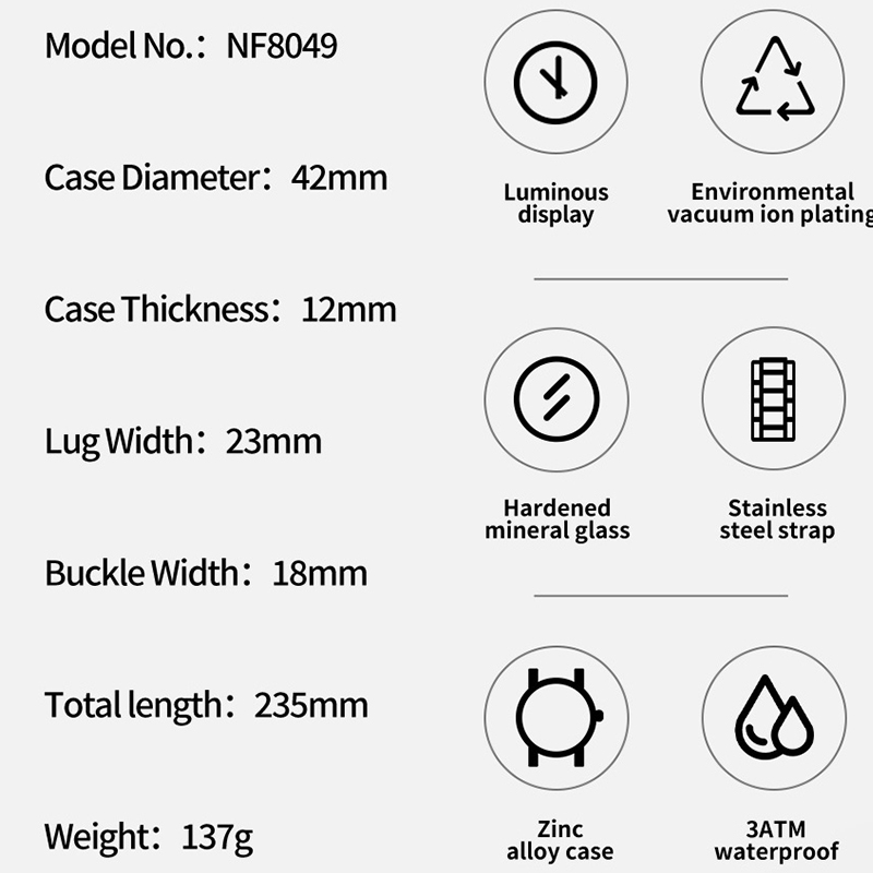Naviforce relógios para homens - Field Watch Military avaliação e preço