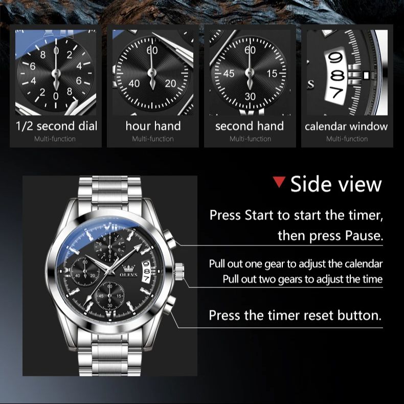 Olevs 2987 relógio masculino o - Luxury Watch Affordable avaliação e preço
