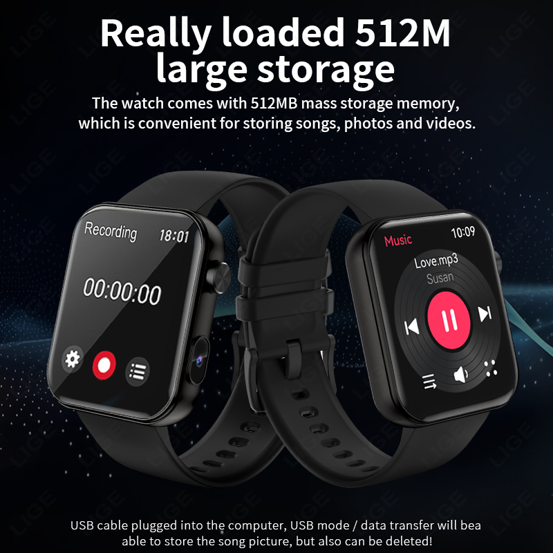 Smartwatch LIGE 512MB com Câme - Luxury Watch Makes avaliação e preço