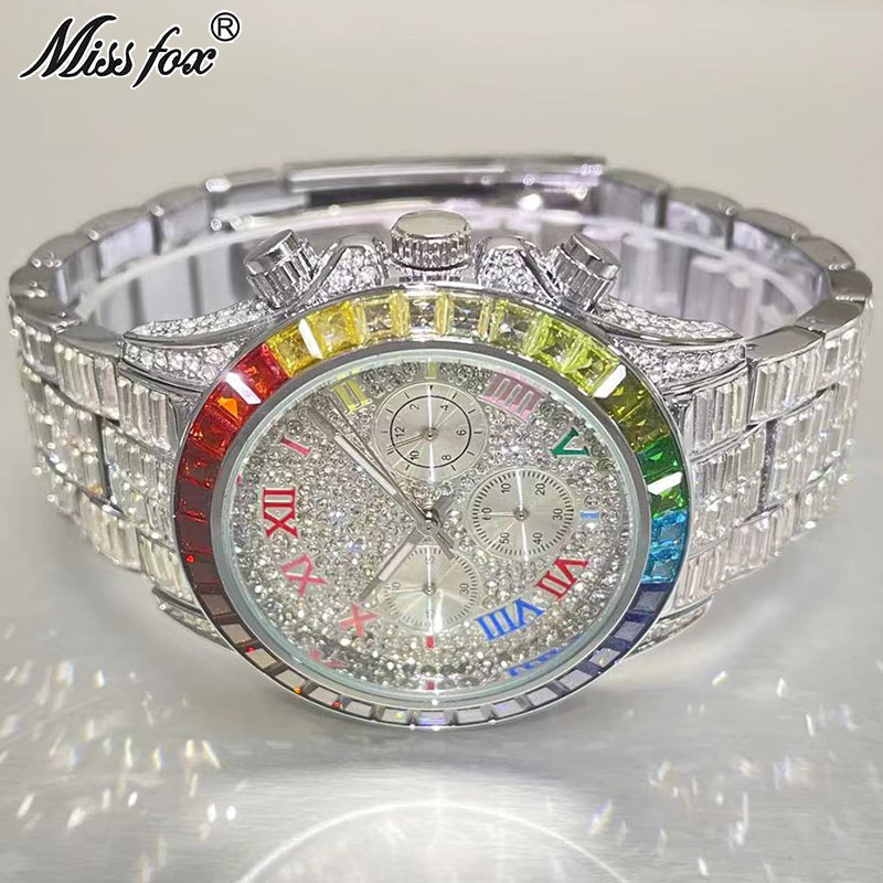 MISSFOX-Relógio gelado de luxo - Luxury Watch Affordable avaliação e preço