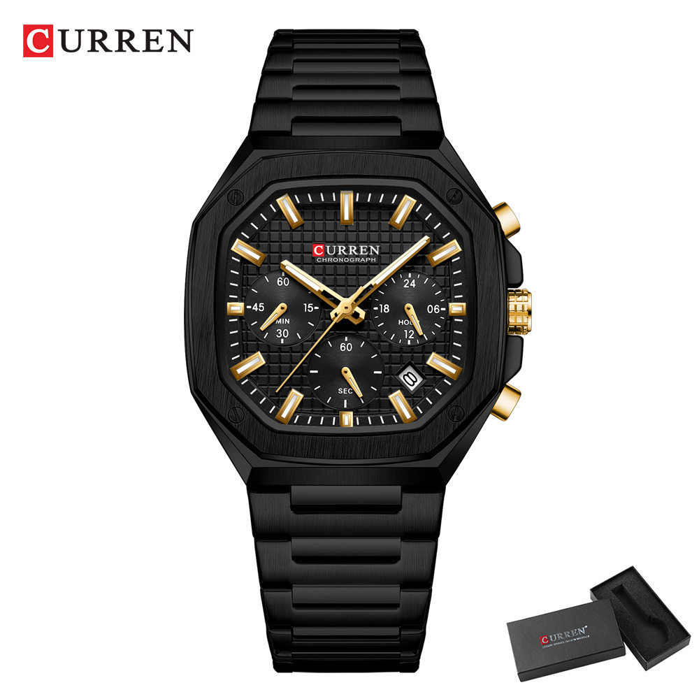 Curren relógio crono quadrado  - Luxury Watch Hand avaliação e preço