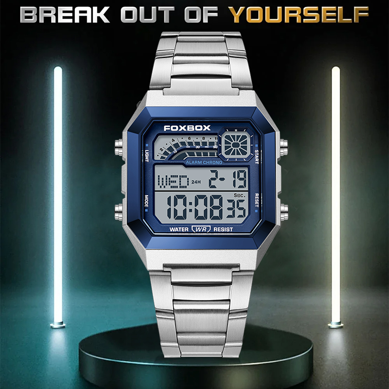 Relógio Digital de Luxo FOXBOX - Luxury Watch Hand avaliação e preço
