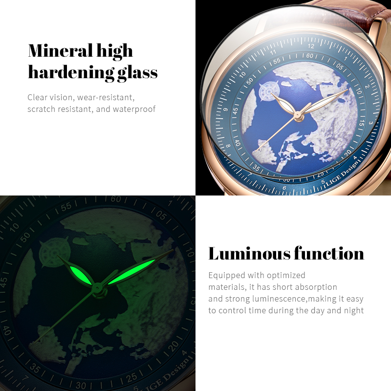 Relógio Masculino LIGE 2026, N - Luxury Watch Affordable avaliação e preço